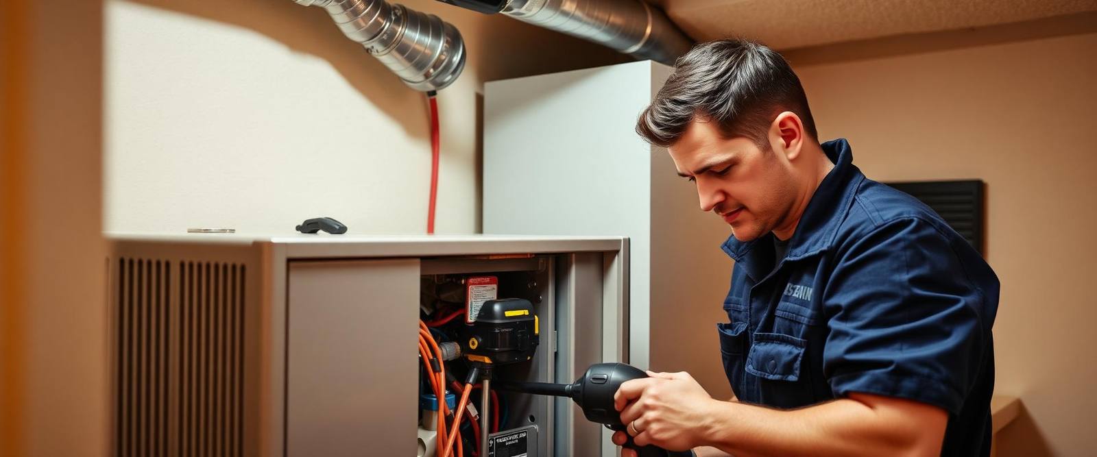 High efficiency heating and cooling equipment installed in a Central Illinois home