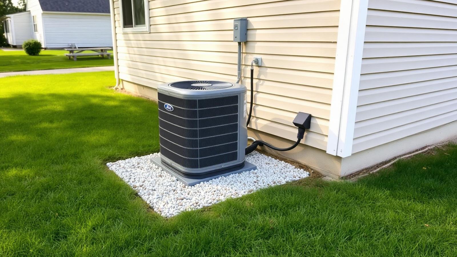 New air conditioner and furnace system installed at a Central Illinois home